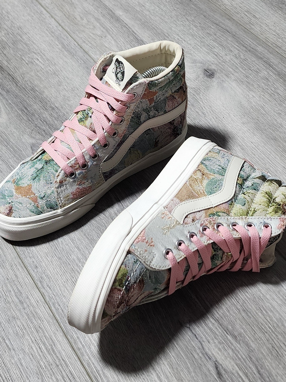 Vans Sk8 Hi Tapestry Floral High Top Sneakers Womens Size 7.5